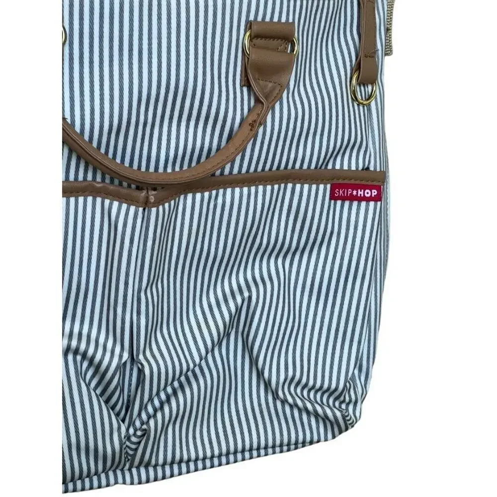 Skip Hop Diaper Bag Iconic Duo Signature Tote with Changing Pad & Stroller Attac